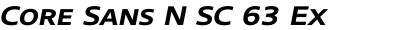 Core Sans N SC 63 Ex Bold Italic